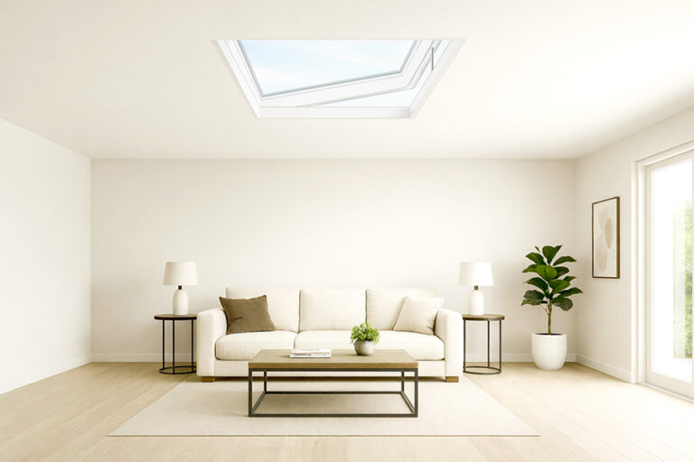Ventanas con apertura para cubiertas planas
