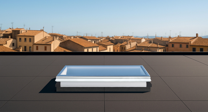 Ventanas de techo plano