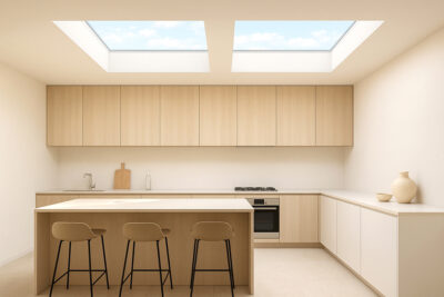 Ventanas horizontales para cubiertas planas