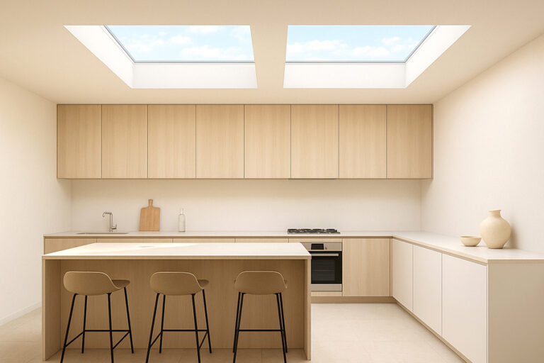 Ventanas horizontales para cubiertas planas