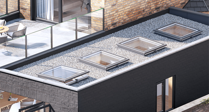 Ventanas para tejados planos